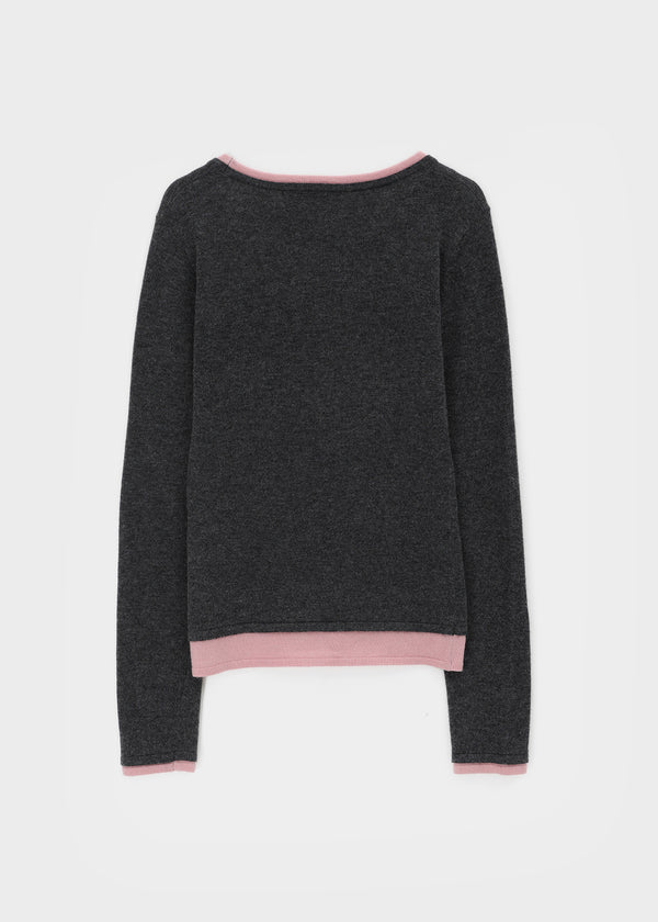[MADE] Bassini Layered U-Neck Knit