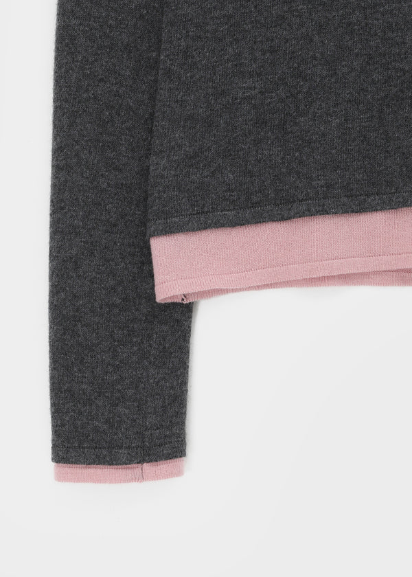 [MADE] Bassini Layered U-Neck Knit