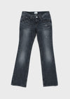 Baddie Low Washed Bootcut Denim Pants