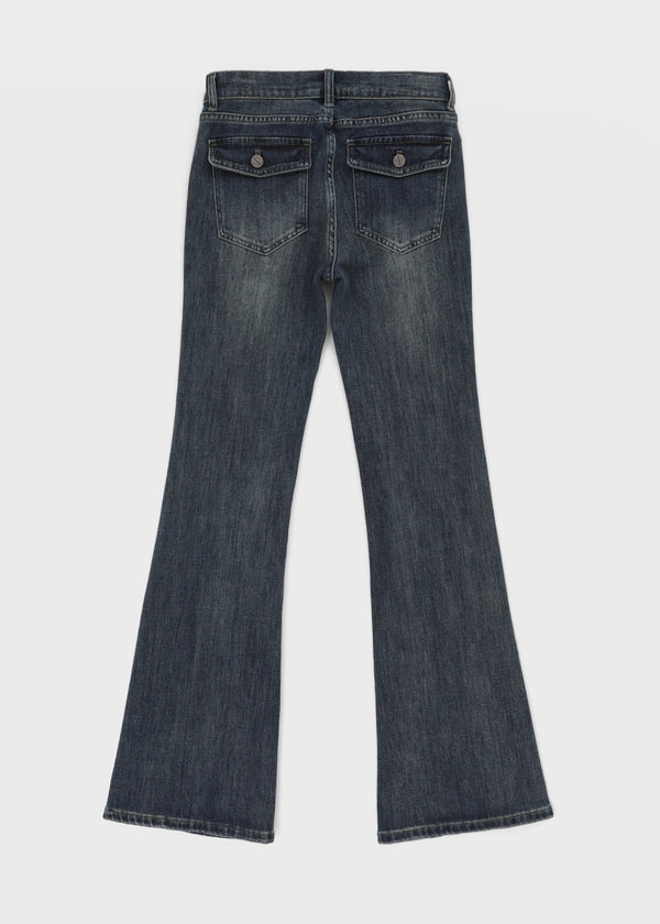 [MADE] Raffine Low-waist Bootcut Denim Pants