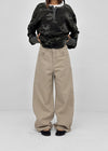 Chasy Semi-Balloon Wide Cotton Pants