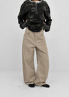 Chasy Semi-Balloon Wide Cotton Pants