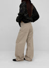 Chasy Semi-Balloon Wide Cotton Pants