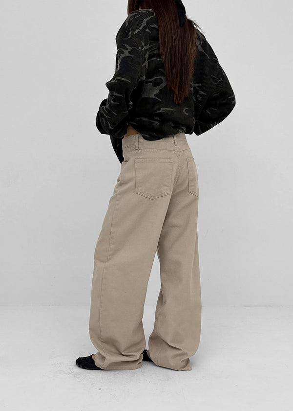 Chasy Semi-Balloon Wide Cotton Pants