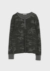 [MADE] Paette Camo Waffle Henley Neck Long Sleeve Tee