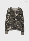 [MADE] Paette Camo Waffle Henley Neck Long Sleeve Tee