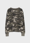 [MADE] Paette Camo Waffle Henley Neck Long Sleeve Tee