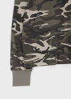 [MADE] Paette Camo Waffle Henley Neck Long Sleeve Tee