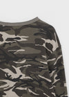 [MADE] Paette Camo Waffle Henley Neck Long Sleeve Tee