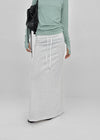 Berel folding maxi long skirt