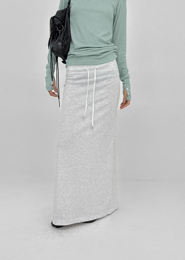 Berel folding maxi long skirt
