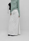 Berel folding maxi long skirt