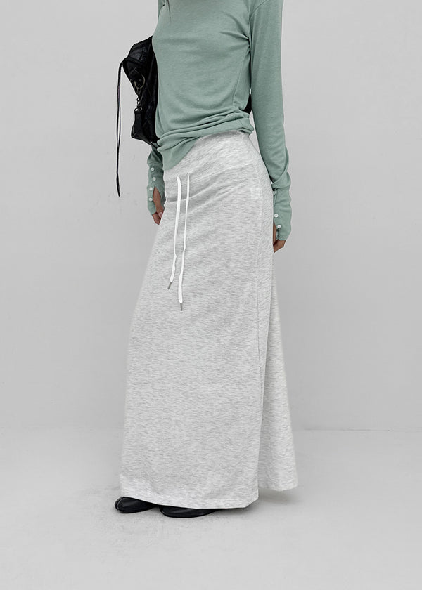 Berel folding maxi long skirt