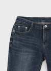 Kitsch low-waist back-pocket bootcut denim pants
