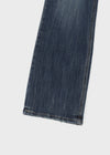 Kitsch low-waist back-pocket bootcut denim pants