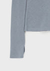 [MADE] Aki Hoodie Snap Long Sleeve T-Shirt