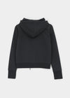 [MADE] Saniang Asymmetrical Rivet Zip-up Hoodie