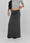 Berel folding maxi long skirt