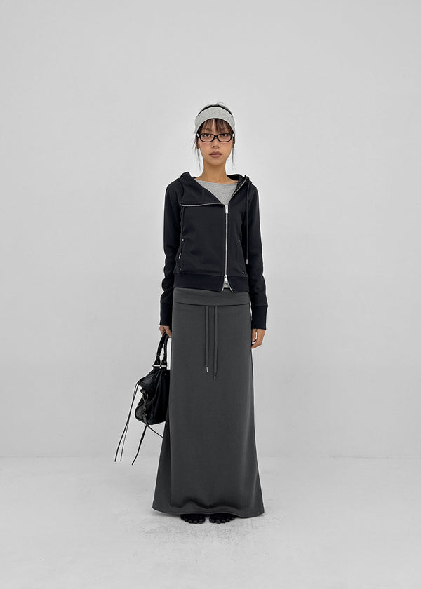 Berel folding maxi long skirt