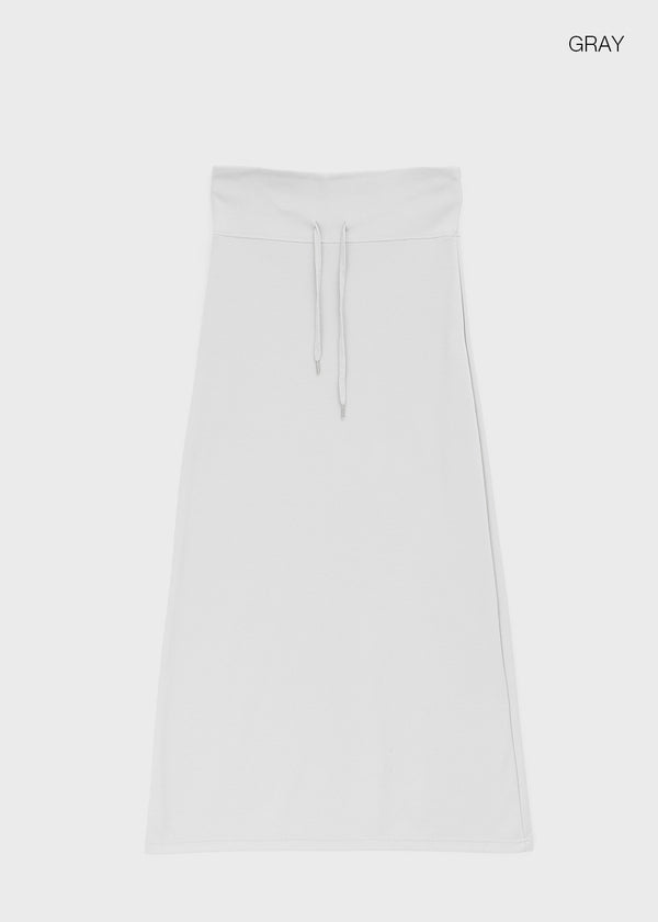 Berel folding maxi long skirt