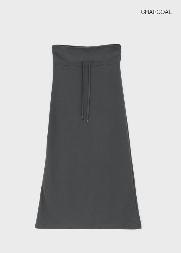 Berel folding maxi long skirt