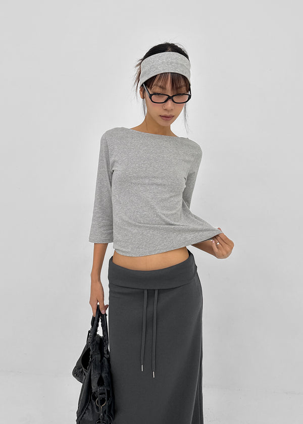 Maiden Boat Neck Sleeveless Tee