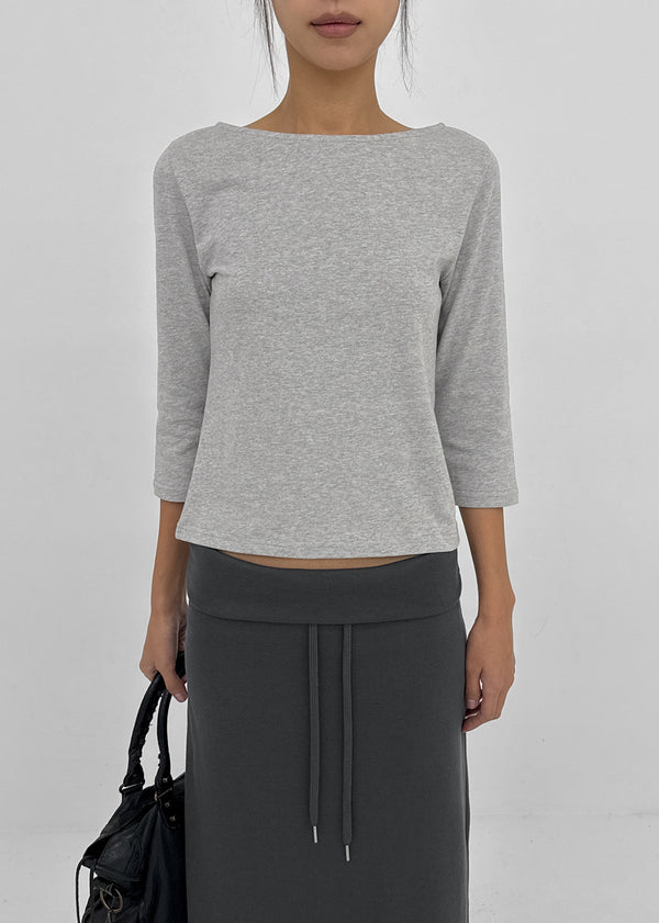Maiden Boat Neck Sleeveless Tee