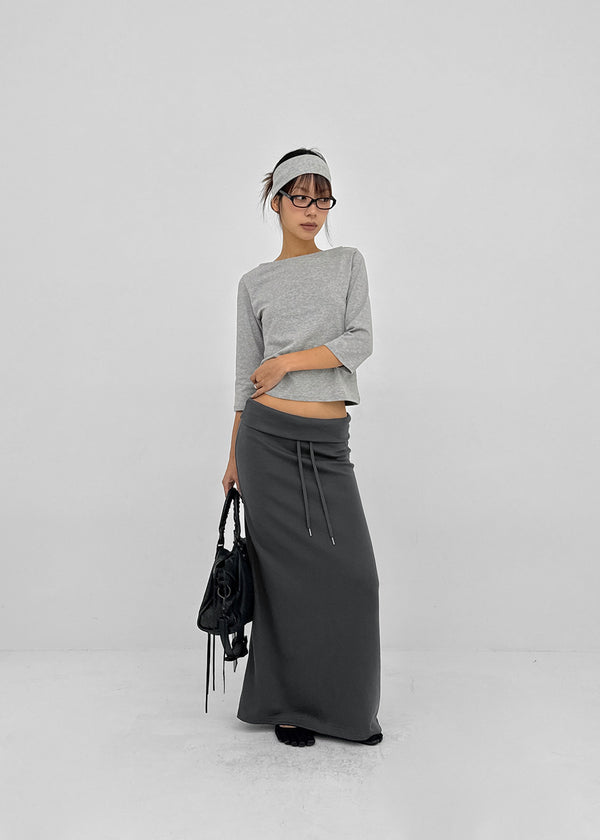 Maiden Boat Neck Sleeveless Tee