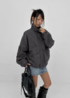 (UNISEX) Mellow Washed Two-Way High-Neck Jumper