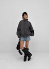 (UNISEX) Mellow Washed Two-Way High-Neck Jumper