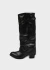 Avie folding buckle long boots