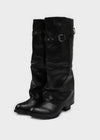 Avie folding buckle long boots