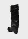 Avie folding buckle long boots