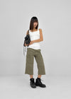 Colme Square Neck Slim Long Sleeveless