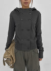 [MADE] Mirne Double Button Zip-up Hoodie