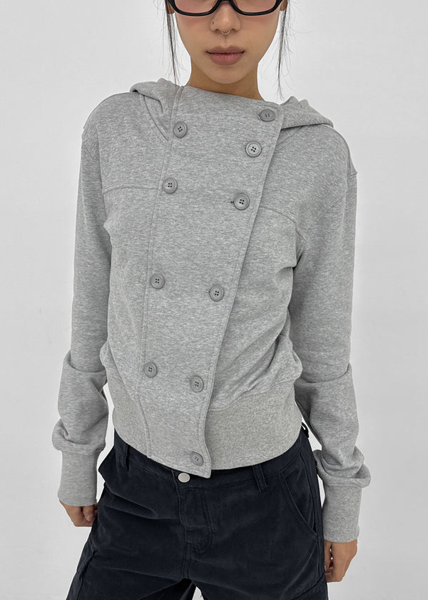 [MADE] Mirne Double Button Zip-up Hoodie