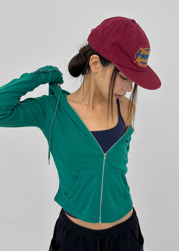 Milan Washed Embroidered Camp Cap