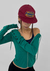Milan Washed Embroidered Camp Cap