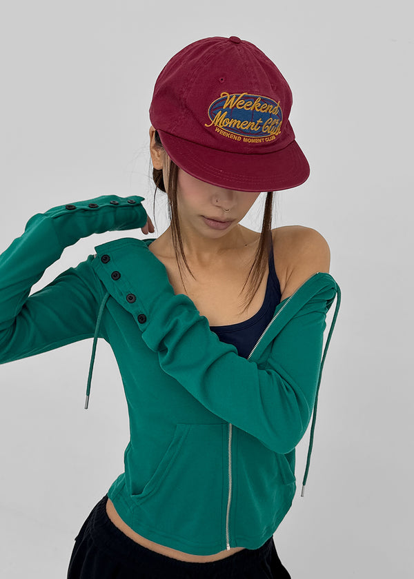 Milan Washed Embroidered Camp Cap