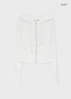 Roa Button Slim Zip-up Hoodie