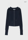 Roa Button Slim Zip-up Hoodie
