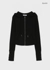 Roa Button Slim Zip-up Hoodie