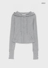 Roa Button Slim Zip-up Hoodie