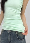 Colme Square Neck Slim Long Sleeveless