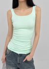 Colme Square Neck Slim Long Sleeveless