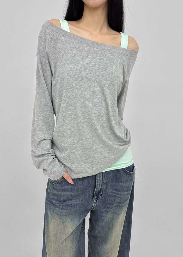 Gel mesh cut-out wide denim pants