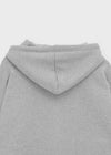 Hey Embroidered Oversized Two-Way Zip-Up Hoodie