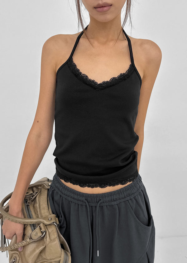 [MADE] Lizley Lace Halter Sleeveless