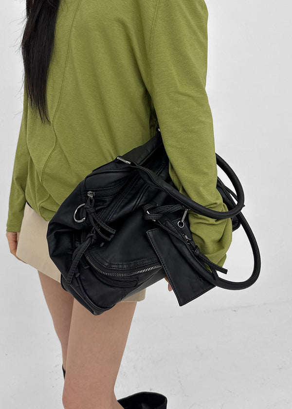 Milko Two-Way Leather Shoulder Bag