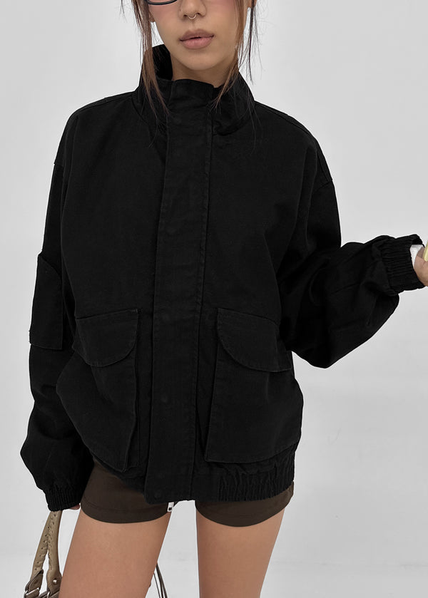 (UNISEX) Mellow Washed Two-Way High-Neck Jumper